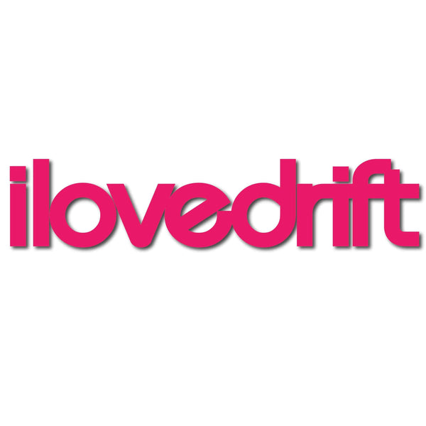 I Love Drift Sticker Pink 5631